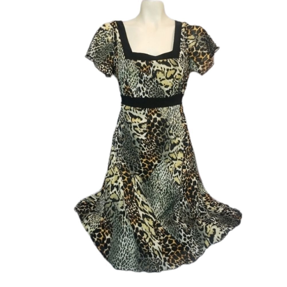 ‎ny collection animal print dress Size Large